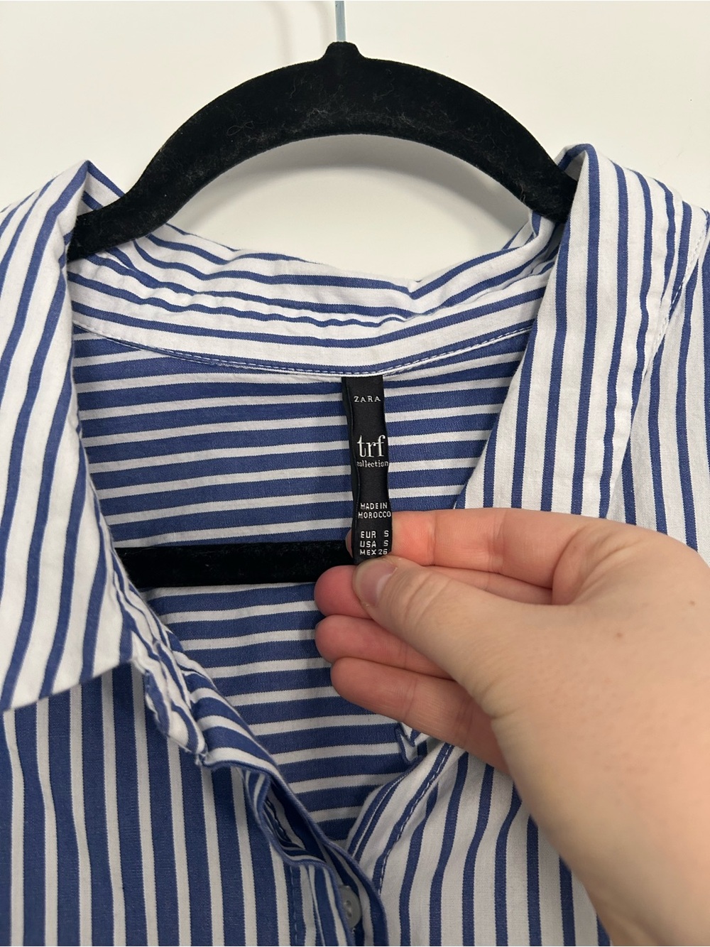 Zara Striped Button Down Shirt Oversized - Picture 3 of 6